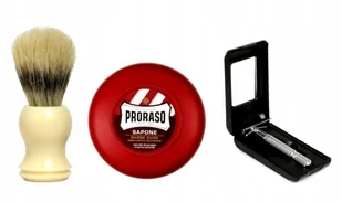 apekt Zestaw Pędzel Do Golenia Mydło Maszynka - Zestawy kosmetyków męskich - miniaturka - grafika 2