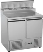 Stoły gastronomiczne - Stalgast Stół Chłodniczy Sałatkowy 2-Drzwiowy z Nadstawą 5x GN 1/6 240 L - miniaturka - grafika 1