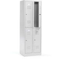 Szafki BHP - AJ Produkty Szafa metalowa do szatni Campus 2 sekcje 1800x600x500 mm zamek cylindryc 11453 - miniaturka - grafika 1