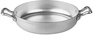 Patelnie - Pentole Agnelli pentole patelnia do smażenia, aluminiowa, bltf 2 uchwyty ze stali nierdzewnej, w kolorze srebrnym FAMA1038 - miniaturka - grafika 1