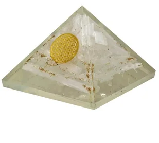 Orgonit - piramida (selenit i kwiat życia) 78134 - Wróżbiarstwo i radiestezja - miniaturka - grafika 2