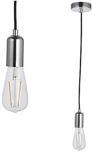 Endon Wisząca LAMPA industrialna STUDIO 76573 Endon metalowa OPRAWKA na żarówkę ZWIS loft chrom czarny 76573 - Lampy sufitowe - miniaturka - grafika 4