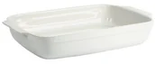 Patelnie - Crealys crealys 512732 forma do pieczenia z uchwytami z ceramiki, prostokątne, 36,5 x 23,5 x 6,5 cm, biały 512732 - miniaturka - grafika 1