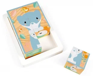 Janod Klocki drewniane puzzle 6w1 Pure 6 elementów J05158 729980 - Zabawki kreatywne - miniaturka - grafika 15