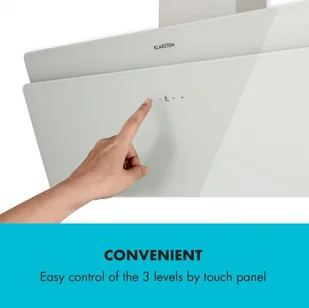 Klarstein Aurica 90 Biały (CGCH3-Aurica-90-WH) - Okapy kuchenne - miniaturka - grafika 8