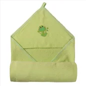 Okrycia kąpielowe dla dzieci - BabyMatex Okrycie kąpielowe Frotte zielone - miniaturka - grafika 1
