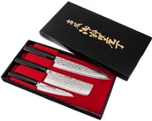 Noże kuchenne - Tojiro Shippu Black zestaw 3 noży HK-SHIPPU-B-GIFTSETB - miniaturka - grafika 1