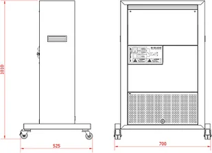 MILOO Sterylizator pomieszczeń BASIC-300 STERYLIS 1358-uniw - Osuszacze powietrza - miniaturka - grafika 2