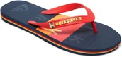 Buty dla chłopców - Quiksilver japonki ęce YOUH MOLOKAI WORD BLOCK Black/Red/Blue XKRB - miniaturka - grafika 1