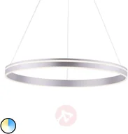 Systemy inteligentnych domów - Paul Neuhaus Inteligentna lampa wisząca stal 79 cm z pilotem - Ronith - miniaturka - grafika 1