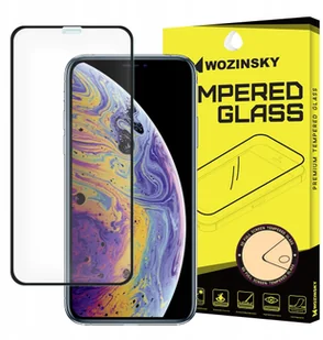 Wozinsky Super Wytrzymałe Szkło Hartowane Full Glue Na Cały Ekran Z Ramką Case Friendly Apple Iphone Xs X Czarny - Szkła hartowane na telefon - miniaturka - grafika 3