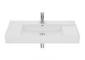 Umywalki - Roca A32752A620 INSPIRA SQUARE Umywalka 1000x490 FINECERAMIC BIAŁY MAT - miniaturka - grafika 1
