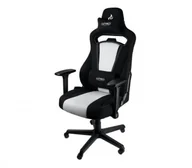 Fotele gamingowe - Nitro Concepts Nitro Concepts E250 Czarno-Biały - miniaturka - grafika 1