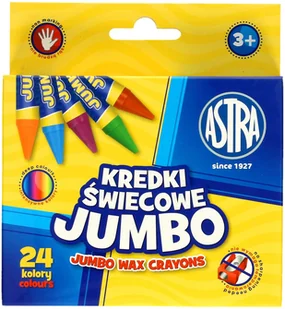 Astra Kredki świecowe Jumbo 24 kolory - Artykuły biurowe - miniaturka - grafika 2