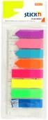 Zakładki indeksujące - Hopax Zakładki indeksujące 12x45/25 8kol/neon paski, strzałki, linijka - miniaturka - grafika 1