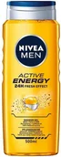 Żele pod prysznic dla mężczyzn - Nivea Men Active Energy żel pod prysznic 500ml 94567-uniw - miniaturka - grafika 1