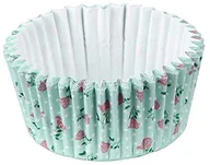 Formy do ciast - Zenker 43956 foremki do muffinek "Vintage  Rose" 5 x 3 cm 50 sztuki z papieru, jasnoniebieska/różowe, 50 jednostek 43956 - miniaturka - grafika 1