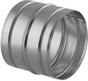 Kominy i akcesoria - Darco Złączka rur elastyczna ocynkowana ZWS120 - miniaturka - grafika 1