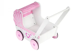 Dodo Toys Drewniany wózek dla lalek WOZEK DREWN DA702 - Wózki dla lalek - miniaturka - grafika 7