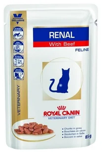 Royal Canin Veterinary Diet Feline Renal Wołowina Saszetka 85G - Mokra karma dla kotów - miniaturka - grafika 3