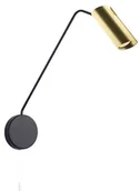 Lampy ścienne - Light Prestige Kinkiet na ramieniu FUTURO czarno złoty LP-17001/1WL GD/BK-0 - miniaturka - grafika 1