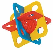 Zabawki interaktywne dla dzieci - Manhattan Toy Silicube zabawka i grzechotka z silikonowym pierścieniem do gryzienia - miniaturka - grafika 1
