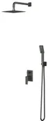 Stelaże i zestawy podtynkowe do WC - Omnires SYSPM10GR SYSPM10GR PARMA system prysznicowy podtynkowy grafit - miniaturka - grafika 1