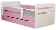 Łóżka dla dzieci i młodzieży - Łóżko dla dziewczynki z materacem 80x180 różowe B2-C39 - miniaturka - grafika 1
