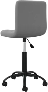 Fotel biurowy, krzesło biurowe vidaXL Obrotowe krzesło biurowe, szare, tapicerowane aksamitem! 334357 - Fotele i krzesła biurowe - miniaturka - grafika 6