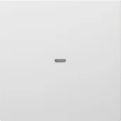 Systemy inteligentnych domów - Hager Hager KNX easy B.Kwadrat/B.3/B.7 biały połysk Klawisz z soczewką do modułu przycisku 1-krotnego B_80960289 - miniaturka - grafika 1