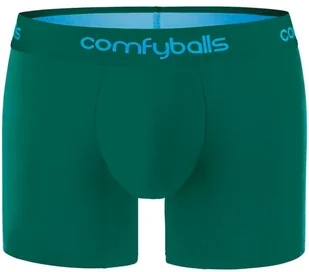 ComfyBalls COMFYBALLS Bokserki LONG COTTON zielono-błękitne - Bielizna sportowa męska - miniaturka - grafika 2