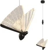 Lampy sufitowe - KKST LAMPA wisząca KKSMP0090-1 black dekoracyjna OPRAWA pszczoła LED 4W 3000K zwis czarny KKSMP0090-1 black - miniaturka - grafika 1