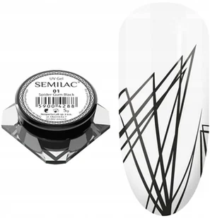 Semilac żel do zdobień SPIDER GUM czarny 01 BLACK 59004288 - Żele do paznokci - miniaturka - grafika 3