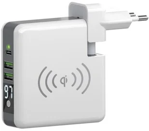 Forever Ładowarka sieciowa z bezprzewodowym power bankiem 6700mAh - Złącza, przejściówki, adaptery - miniaturka - grafika 7