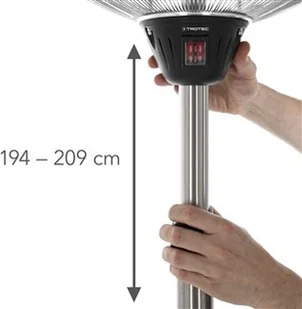 TROTEC Designerski stojący promiennik ciepła IRS 2020 - Ogrzewanie przenośne - miniaturka - grafika 4