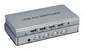 Przełączniki KVM - Spacetronik Switch KVM USB 4/1 Spacetronik SPU-41SW PRO USBKVM41 - miniaturka - grafika 1