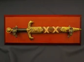 Repliki - broń - Denix SA REPLIKA SZTYLET KRÓLA ARTURA NA TABLO MODEL 4139L+TM+23 4139L+TM+23 - miniaturka - grafika 1