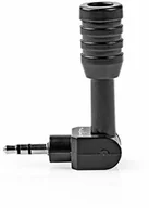 Kable - NEDIS Nedis MICMJ100BK mikrofon przewodowy | Mini | montaż wtykowy | 3,5 mm | czarny - miniaturka - grafika 1
