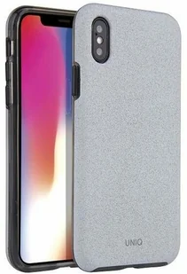 UNIQ UNIQ etui Lithos iPhone Xs Max jasno -szary/ light grey UNIQ192GRY - Etui i futerały do telefonów - miniaturka - grafika 2