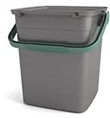 Kompostowniki - Kiss KIS 80910000850 deska kompostem kosz na śmieci 9 L Szary/zielony kompostem wiaderko 8091000 - miniaturka - grafika 1