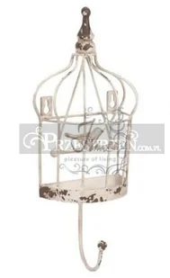 Jolipa DEKORACYJNY METALOWY WIESZAK - Klatka z ptaszkiem - POJEDYŃCZY - ECRU 31021 - Wieszaki i stojaki Jolipa DEKORACYJNY METALOWY WIESZAK - Klatka z ptaszkiem - POJEDYŃCZY - ECRU 31021 - Wieszaki i stojaki - miniaturka - grafika 1