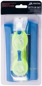 Pływanie - Martes Dziecięcy Czepek i okulary SETTI JR SET 22200-BLUE/LIME - miniaturka - grafika 1