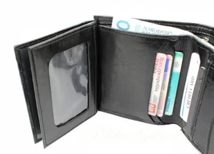 Elkor Portfel Skórzany (PL) Skóra Licowa Duży Pionowy Bez Zapięcia Dwa Skrzydełka - Portfele - miniaturka - grafika 7