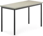 Meble do szkół i przedszkoli - AJ Produkty Stół SONITUS, 1200x600x720 mm, jasno szare linoleum, antracyt - miniaturka - grafika 1