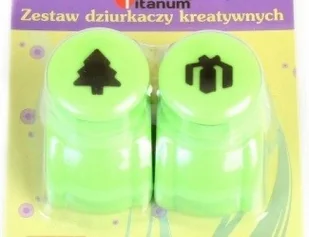 Titanum Dziurkacz TITANUM Wzór Świąteczny - Artykuły biurowe - miniaturka - grafika 2