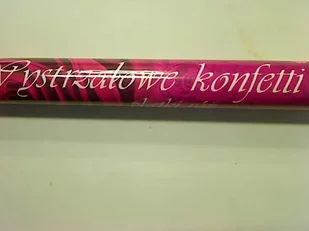 Partydeco Tuba z płatkami róż różowy 80cm 1szt - Wesele i ślub - miniaturka - grafika 2