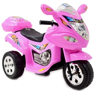 Super-Toys Motorek  dla maluszka różowy - Pojazdy elektryczne dla dzieci - miniaturka - grafika 2