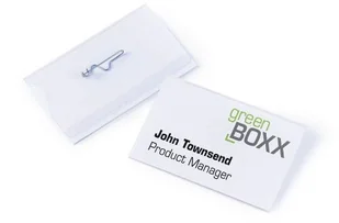 Durable Identyfikator z agrafką 54 x 90mm 50 sztuk 8004-19 - Identyfikatory - miniaturka - grafika 2