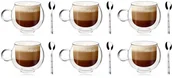 Szklanki - Vialli Design Szklanki termiczne 6szt 220ml + 6 łyżeczek Gama 26247 - miniaturka - grafika 1