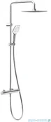 Zestawy prysznicowe - Oltens Atran S) zestaw prysznicowy termostatyczny z kwadratową deszczownicą 36501100 - miniaturka - grafika 1